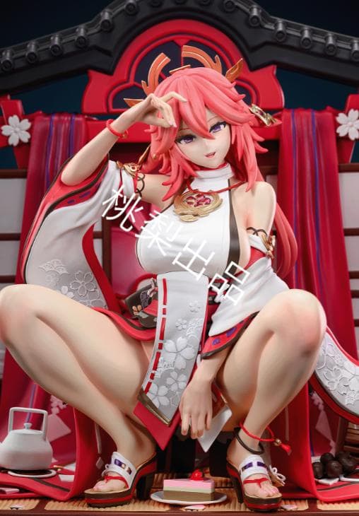 新品未開封『原神』lazydog 八重神子フィギュア ガレキ スタチュー