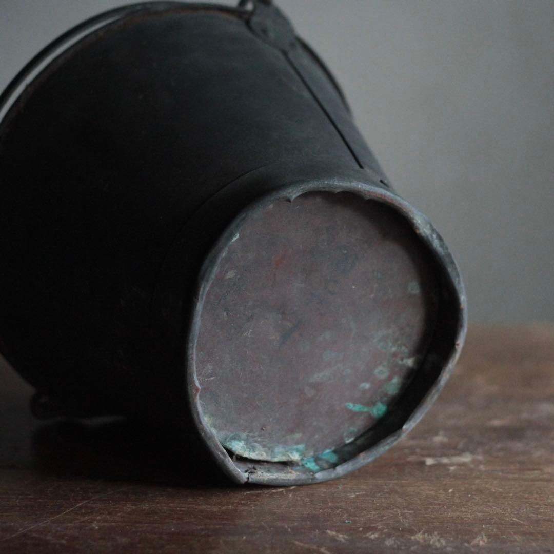 銅の バケツ 古道具 アンティーク 銅製バケツ ブロカント