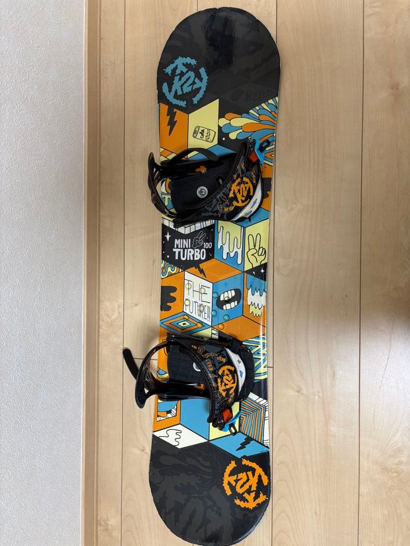 子供用スノボー、ビンディング、ブーツ 3点セット 男の子