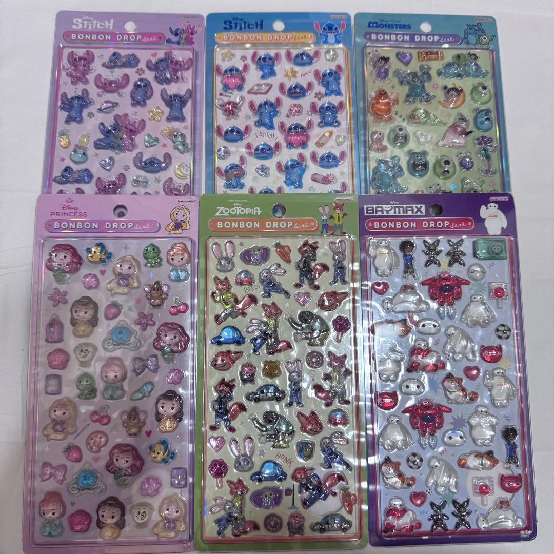 【正規品】 サンリオたまごっち ディズニー ボンボンドロップシール 18点セット