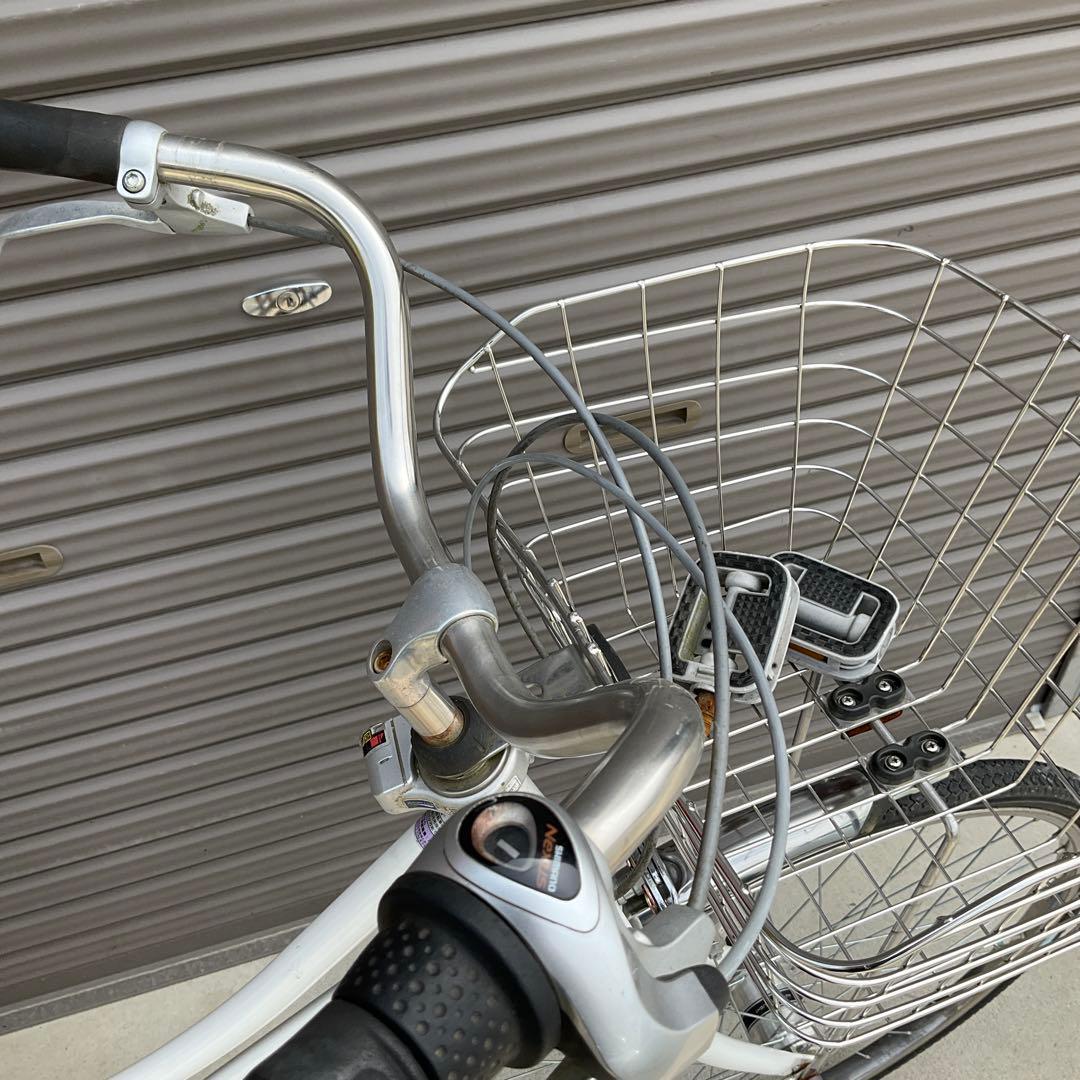 【前橋市内引渡】ママチャリ 26インチ自転車 6段変速/カゴ/鍵/ライトなし