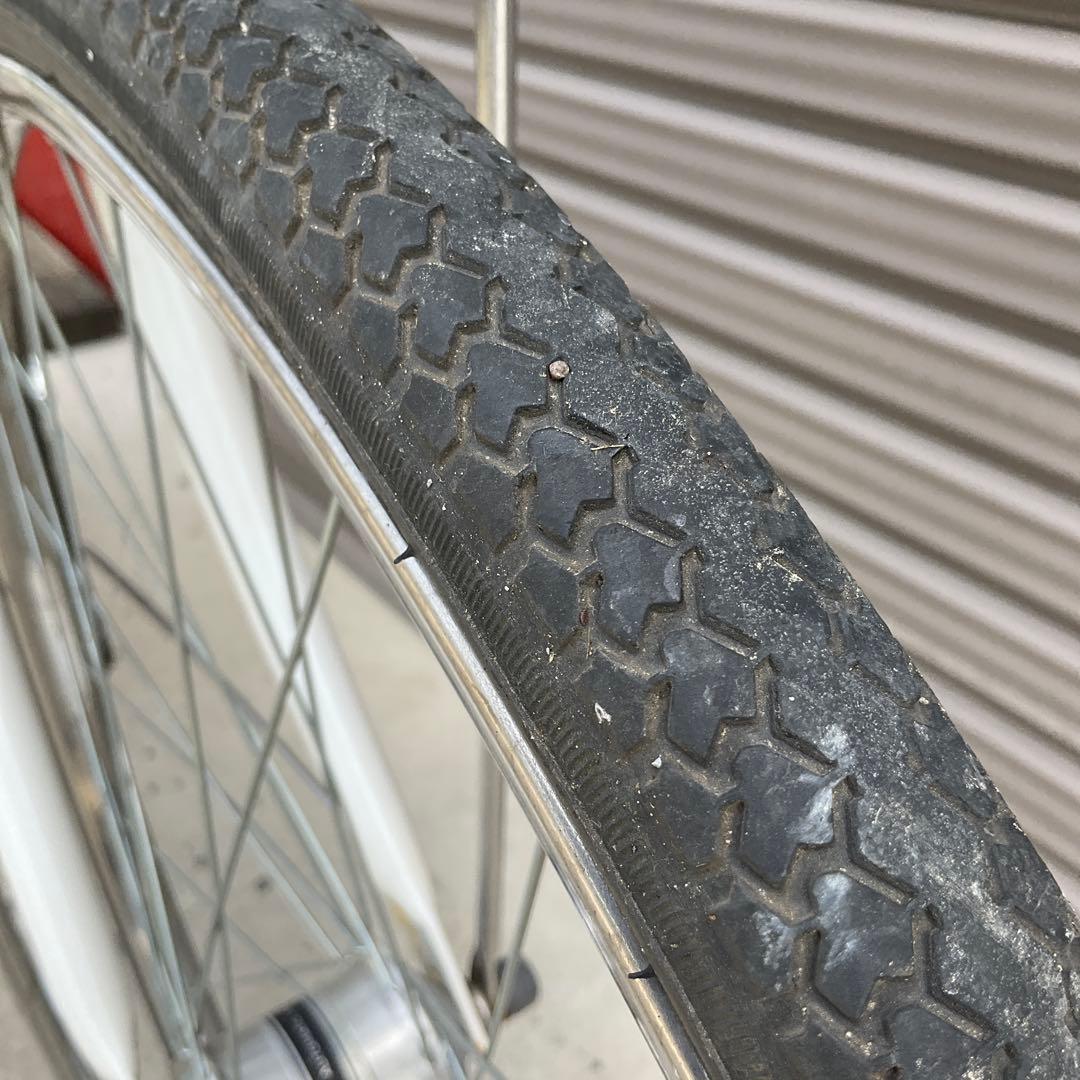 【前橋市内引渡】ママチャリ 26インチ自転車 6段変速/カゴ/鍵/ライトなし