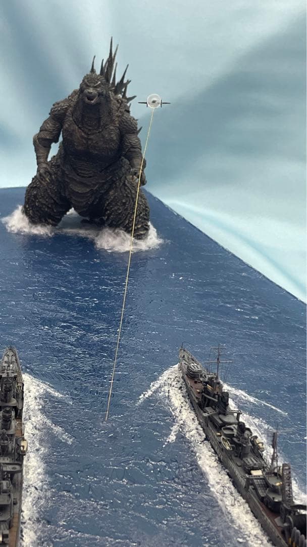 ゴジラ-1.0 海神作戦　モンスターアーツ使用　わだつみ作戦ジオラマ
