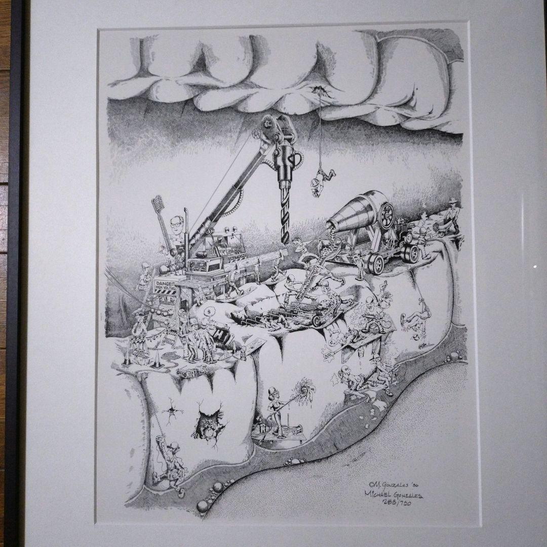 Michael Gonzales 限定発注品 283/750　大きいリトグラフ