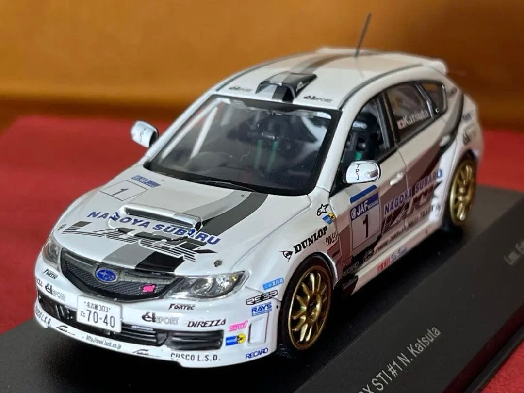 インプレッサWRX STI 勝田範彦1/43 ラックカラー限定版