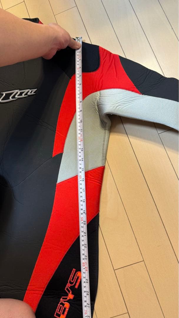 ネオプレン フルスーツ 黒 赤