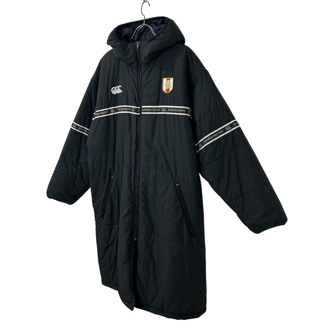 カンタベリー ベンチコート L 中綿 ロング 黒 ラグビー 日本製