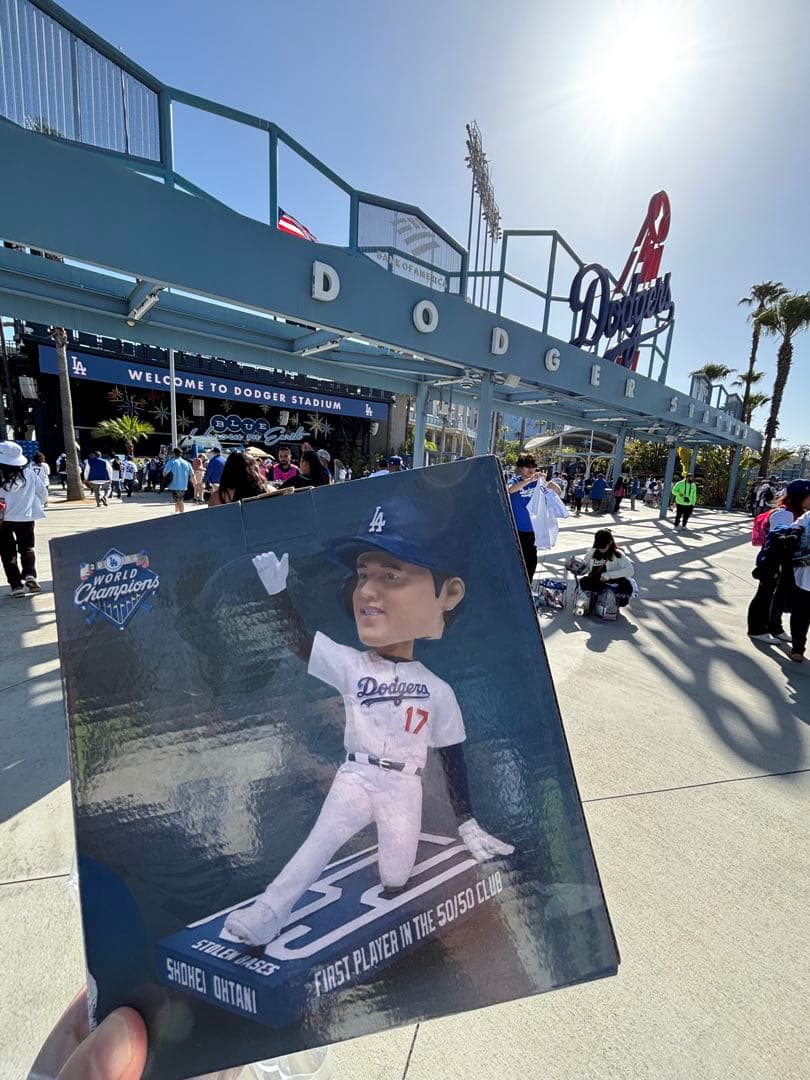 ラスト1点　大谷翔平 球場配布 ドジャース 50/50ボブルヘッド