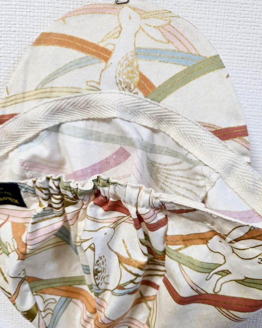 ★サイクルキャップ★【No.114】うさぎ☆和柄