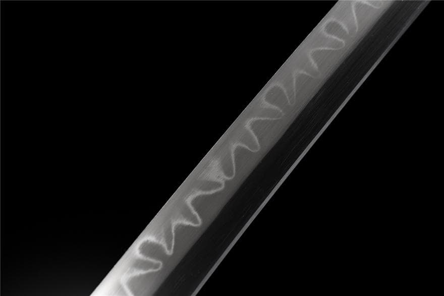 T 10焼刃木の葉紋侍刀『銀貔貅』 日本刀 模造刀 居合刀