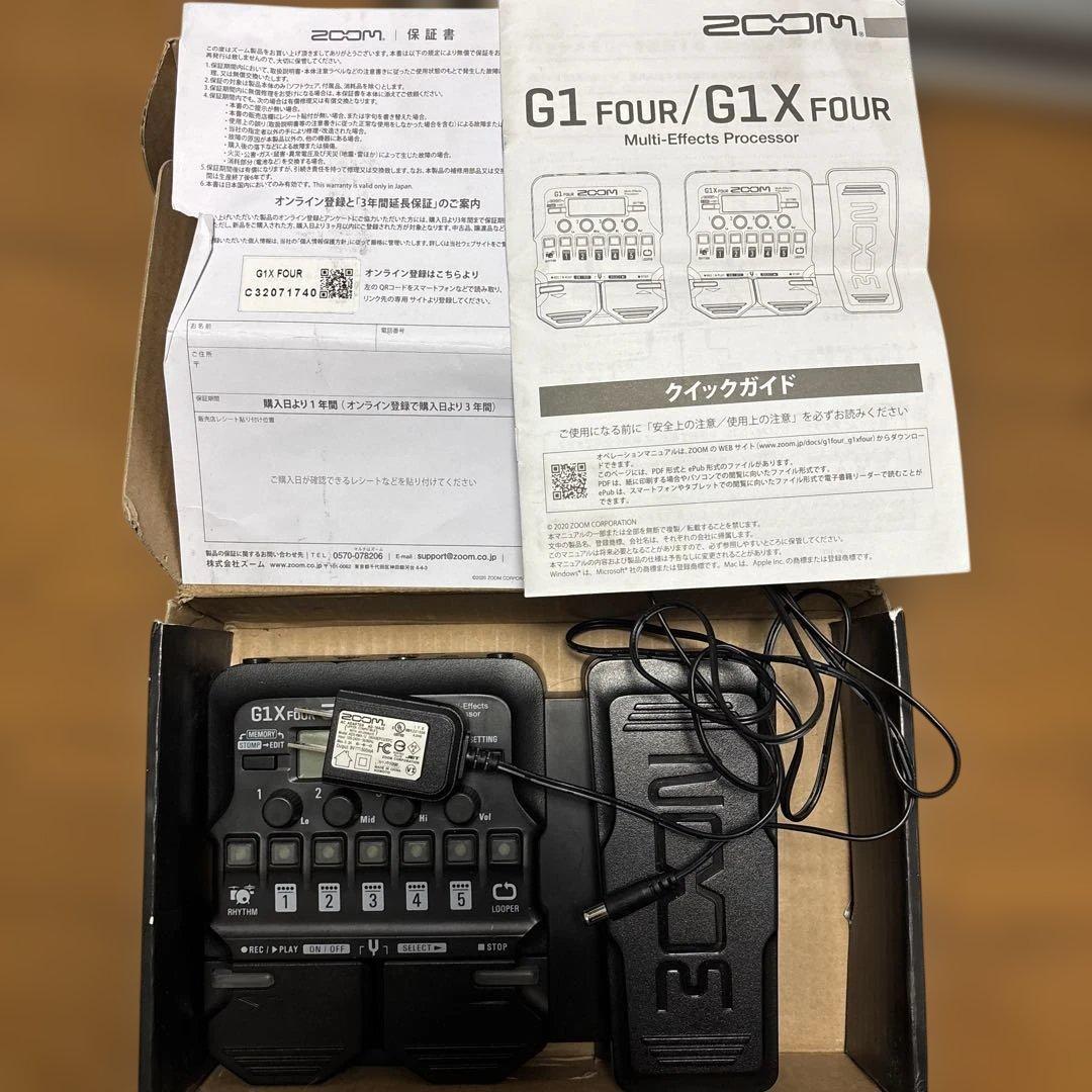 ZOOM G1 FOUR/G1X FOUR マルチエフェクトプロセッサー