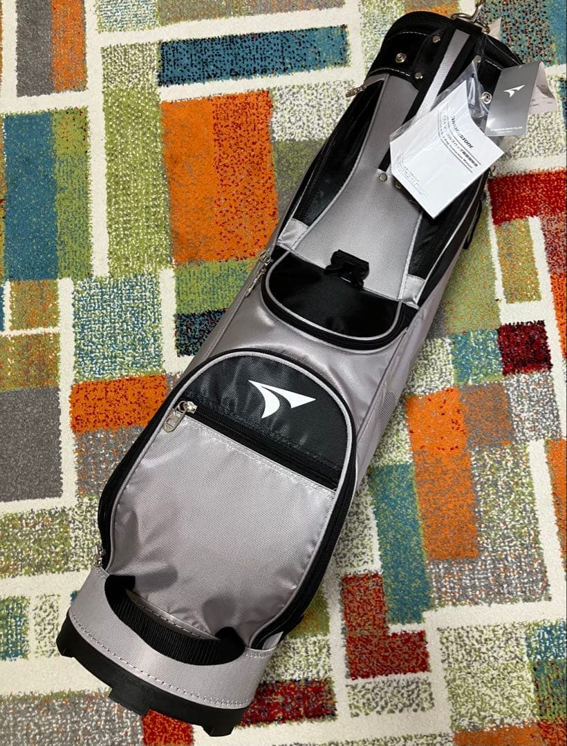 3日間限定値下げ TOURSTAGE キャディバッグ シルバー/ブラック