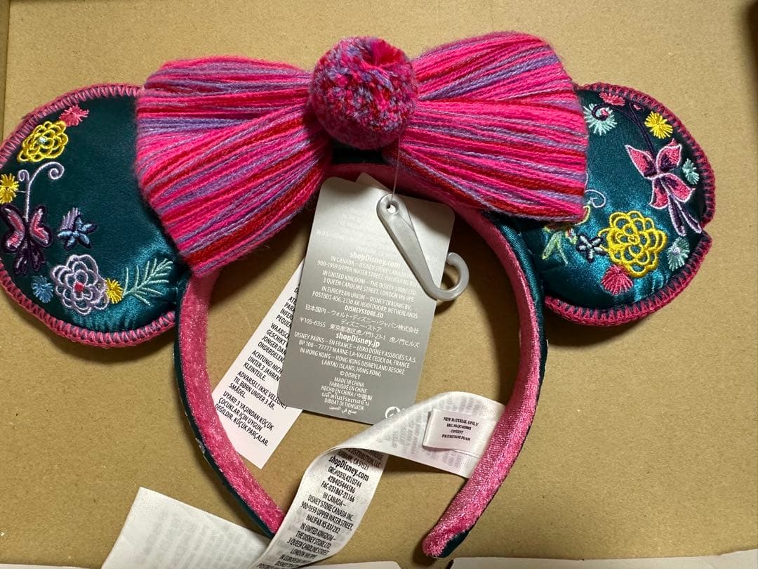 ディズニー カチューシャ ミラベル 海外 刺繍 リボン ミニー