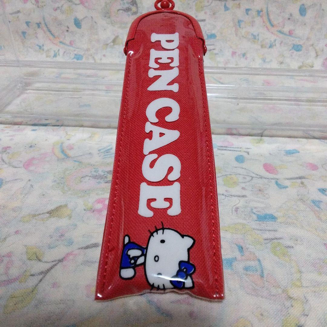 ヴィンテージ　未使用　ハローキティ ペンケース 赤　1975年
