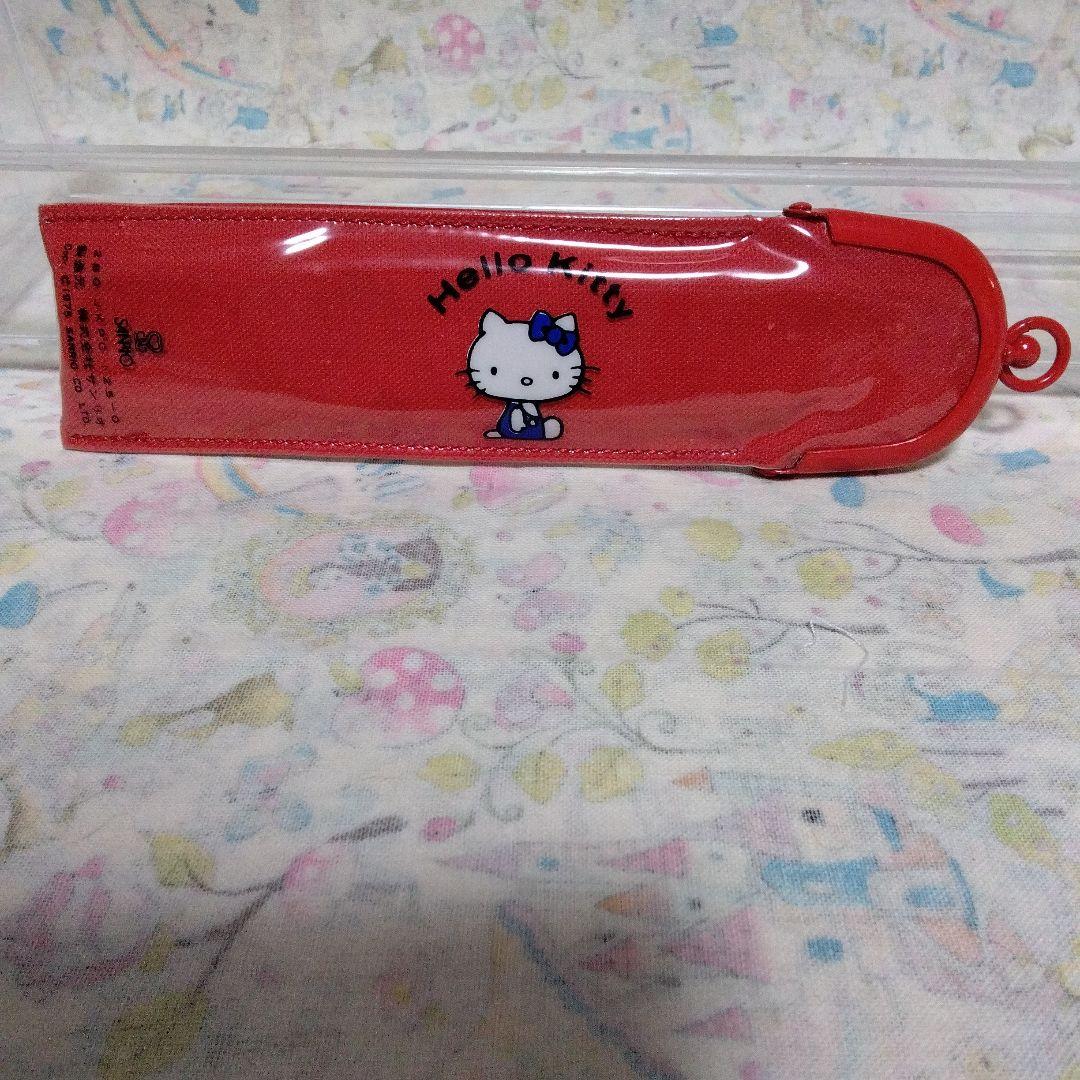 ヴィンテージ　未使用　ハローキティ ペンケース 赤　1975年