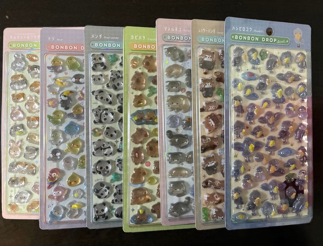 ボンボンドロップシール　動物系　まとめ売り