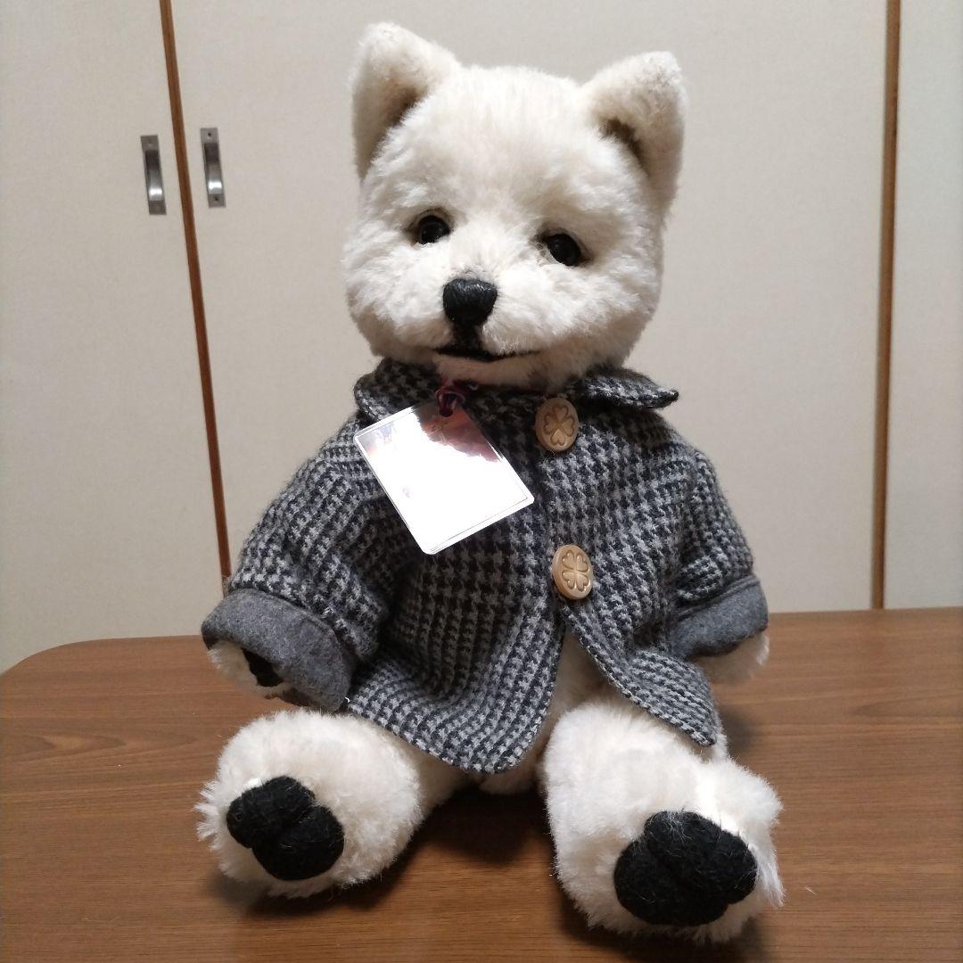 国内作家　KEITA　BEAR　Hokkaido-Inu　白い犬のぬいぐるみ