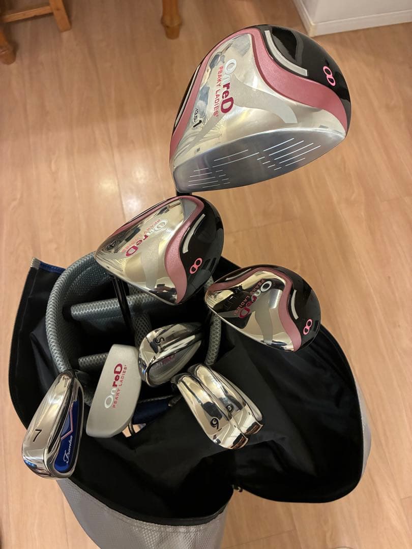 On red レディースゴルフクラブセット 7本セット➕1本