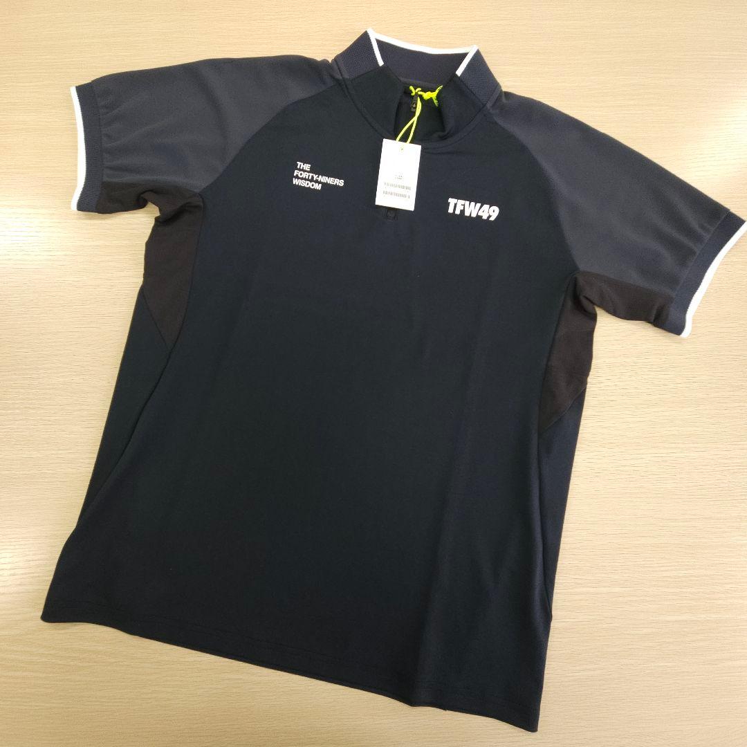 メンズウェア TFW49 HALF ZIP COLLARLESS POLO