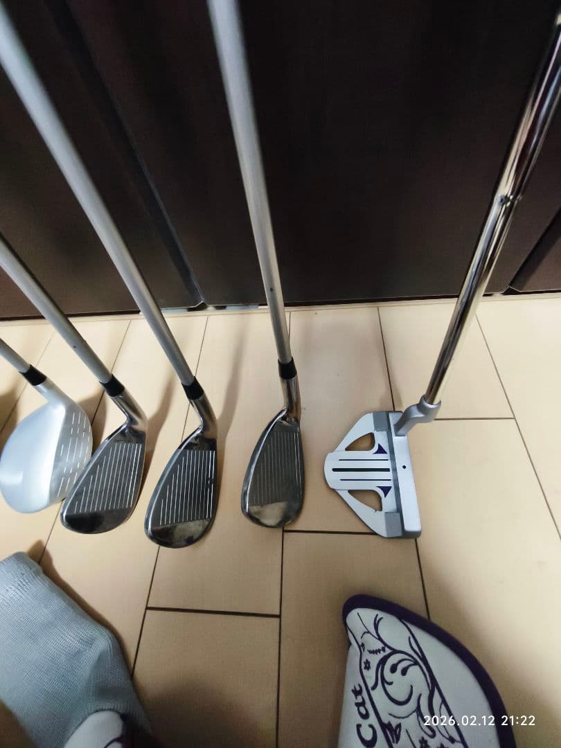 リンクス クリスタルキャット レディース ゴルフ6本セット キャリーバッグ付