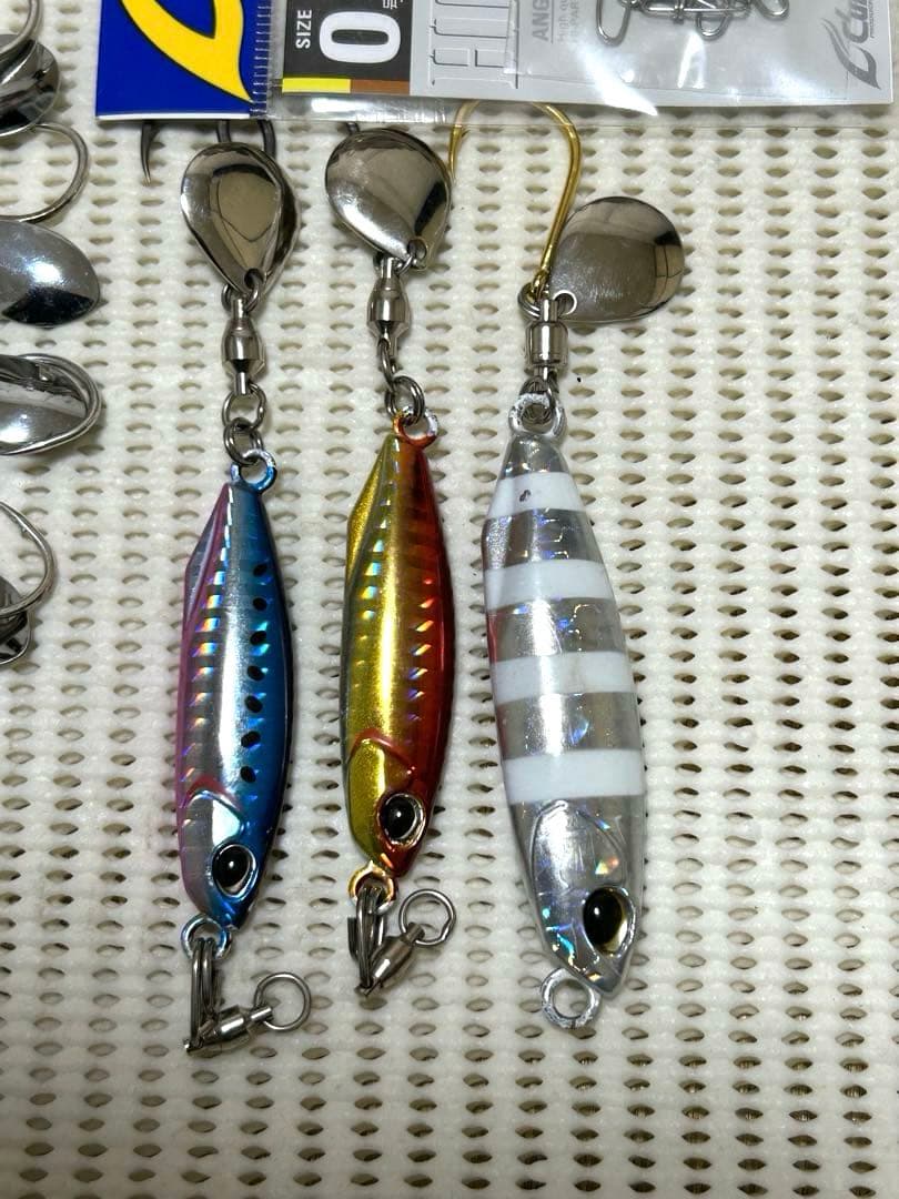 サワラブレードジグ、シマノ、ジャッカル スペアフック大量！ヘビーウェイト