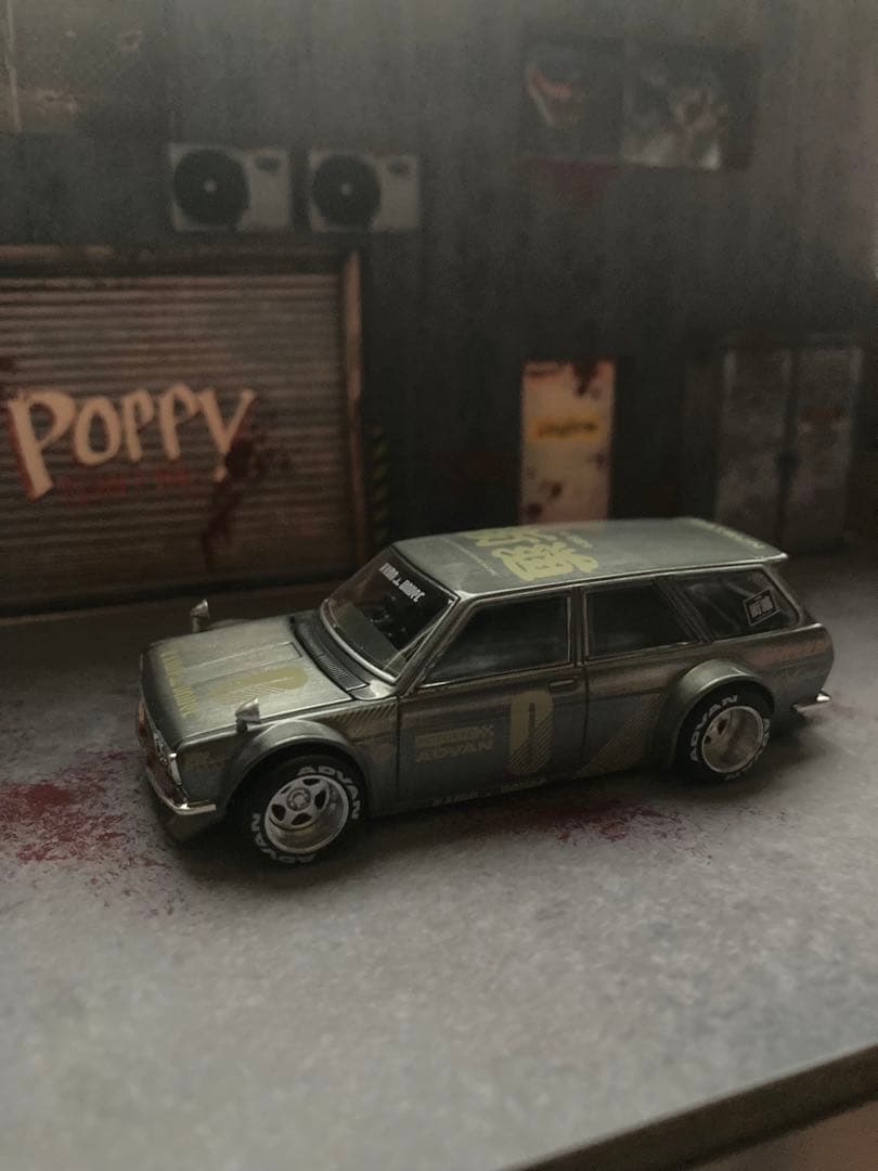 Minigt✖️街道ハウス　510ブルーバードワゴン　1/64スケールチェイス