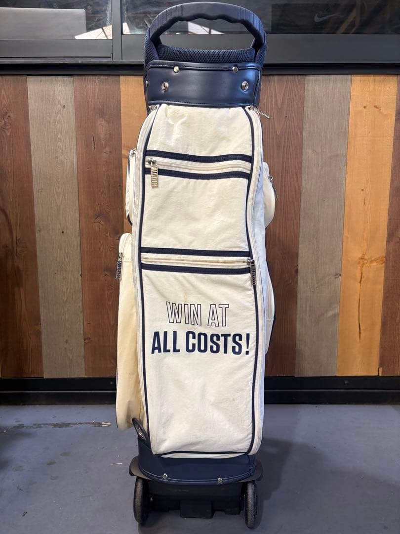 WAAC キャディバッグ ホワイト・ネイビー