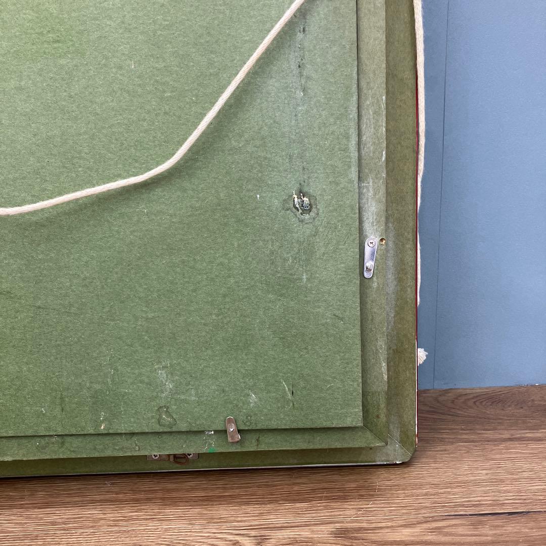 昭和レトロ 油彩画 油絵 花 静物画 肉筆 F6号（相当） 額装 額縁 額入り