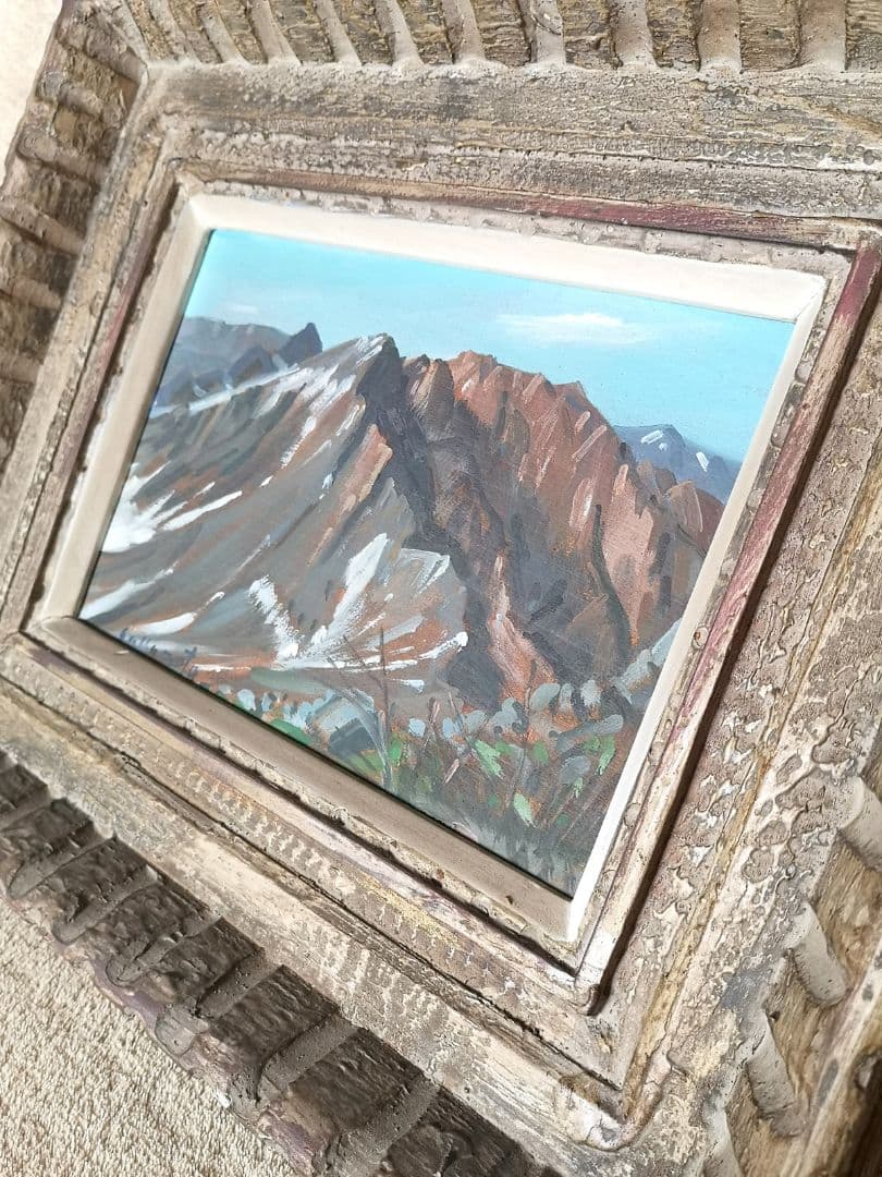 【昭和レトロ　1960s　油彩　風景画】洋画　坂本益夫