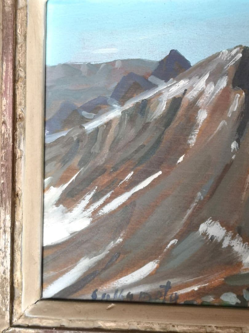 【昭和レトロ　1960s　油彩　風景画】洋画　坂本益夫