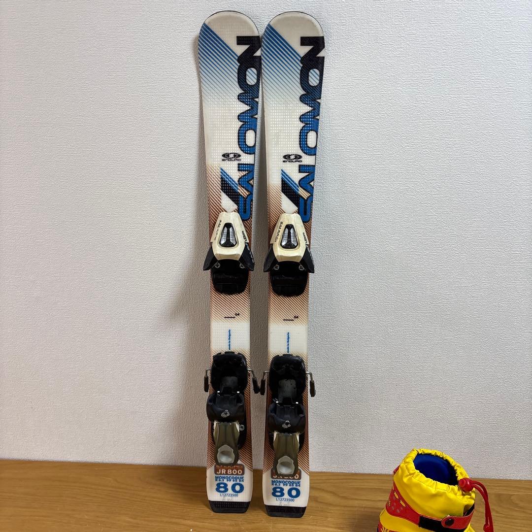 ジュニアスキーセット　Salomon 80cm 17-18cm