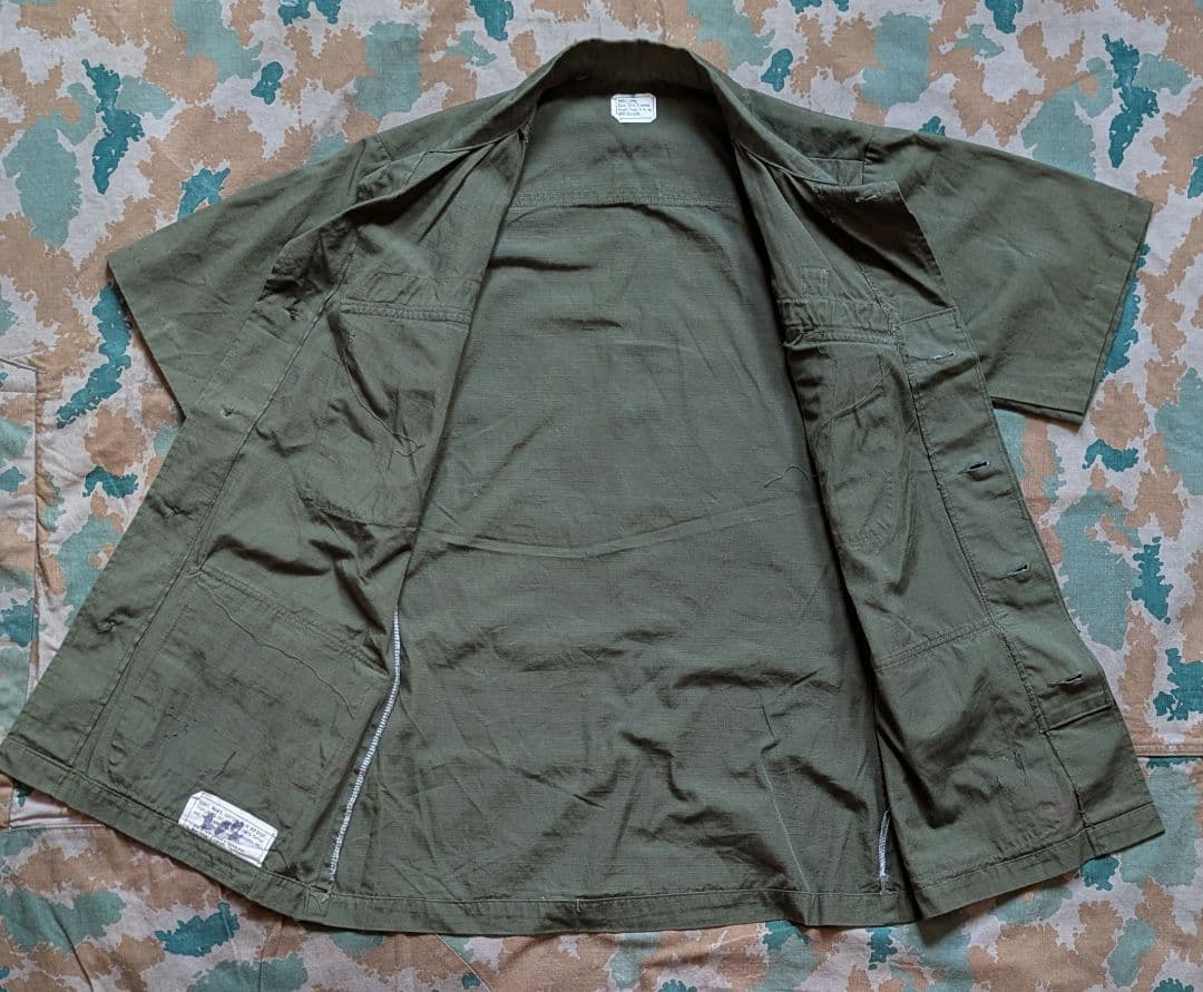 [アメリカ軍] ジャングルファティーグ 70s OG107 ベトナム戦争 古着
