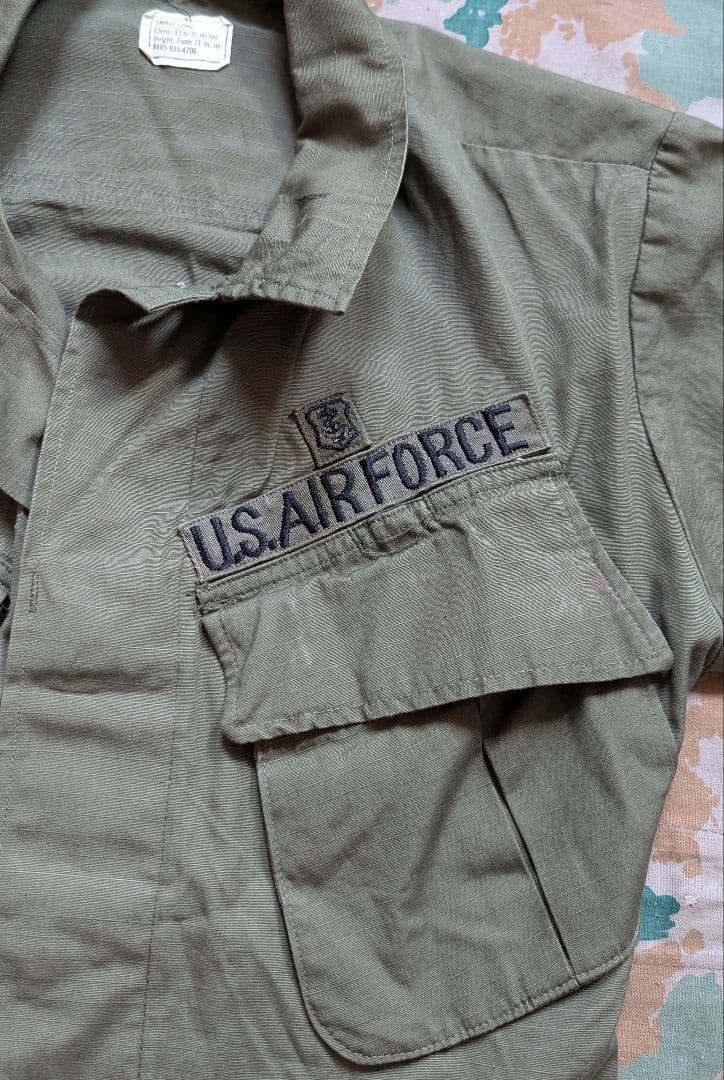 [アメリカ軍] ジャングルファティーグ 70s OG107 ベトナム戦争 古着