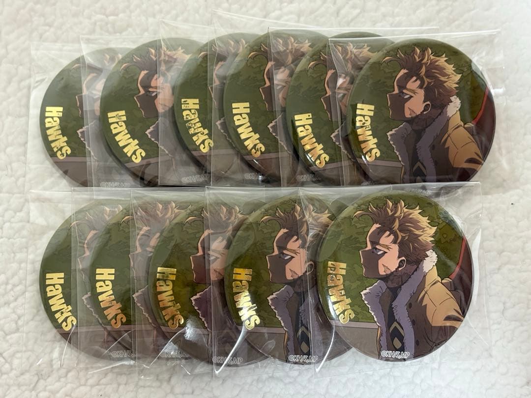 僕のヒーローアカデミア　ヒロアカ 缶バッジ ホークス　35個セット