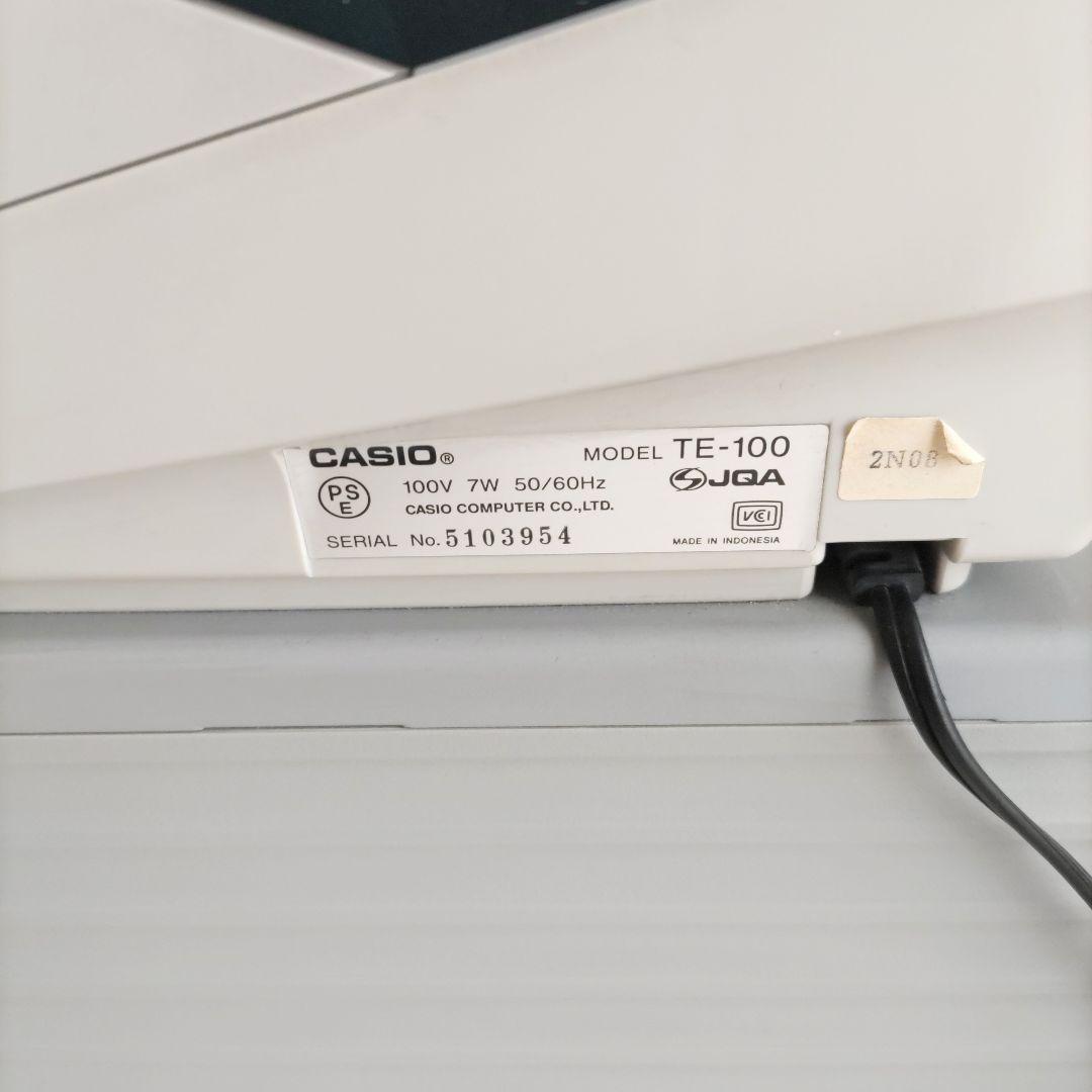 CASIO レジスター TE-100 2段式ドロワー 感熱紙ロール付属