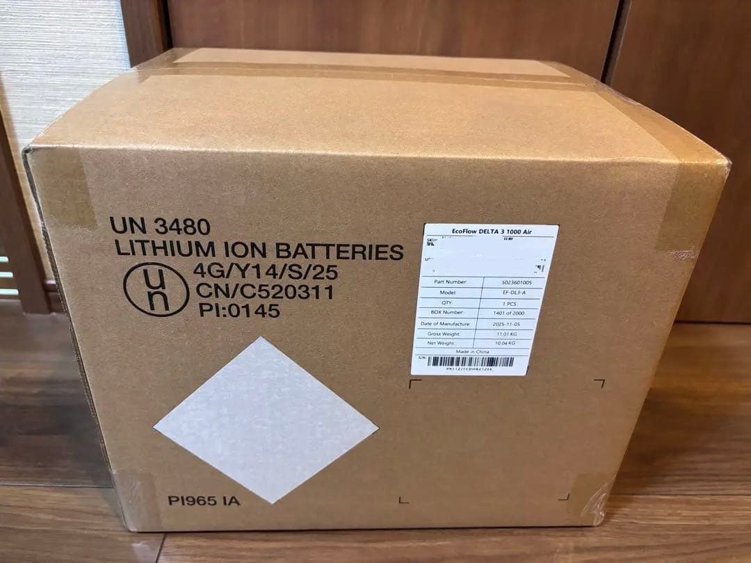 EcoFlow DELTA 3 1000 Air ポータブル電源