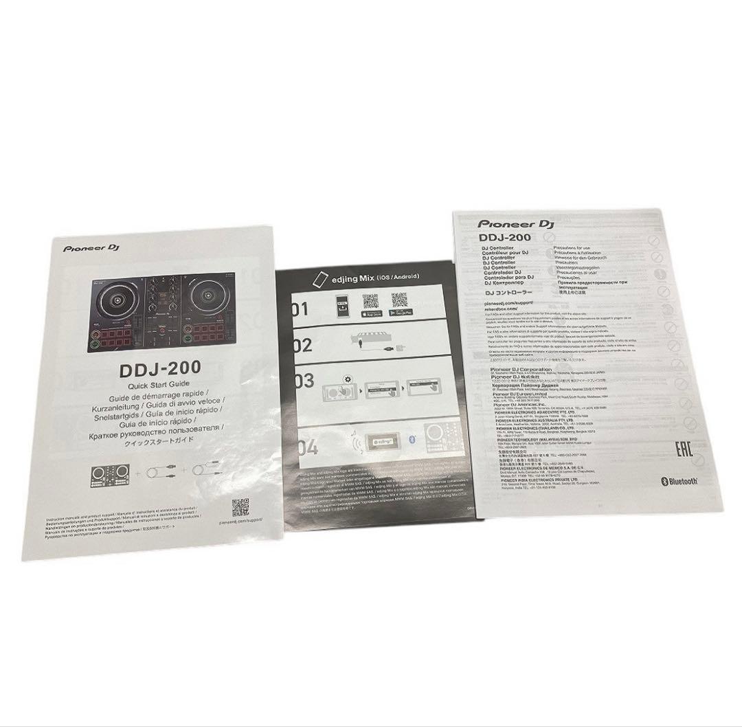 (ほぼ未使用)Pioneer DDJ-200 DJコントローラー箱、付属品完備