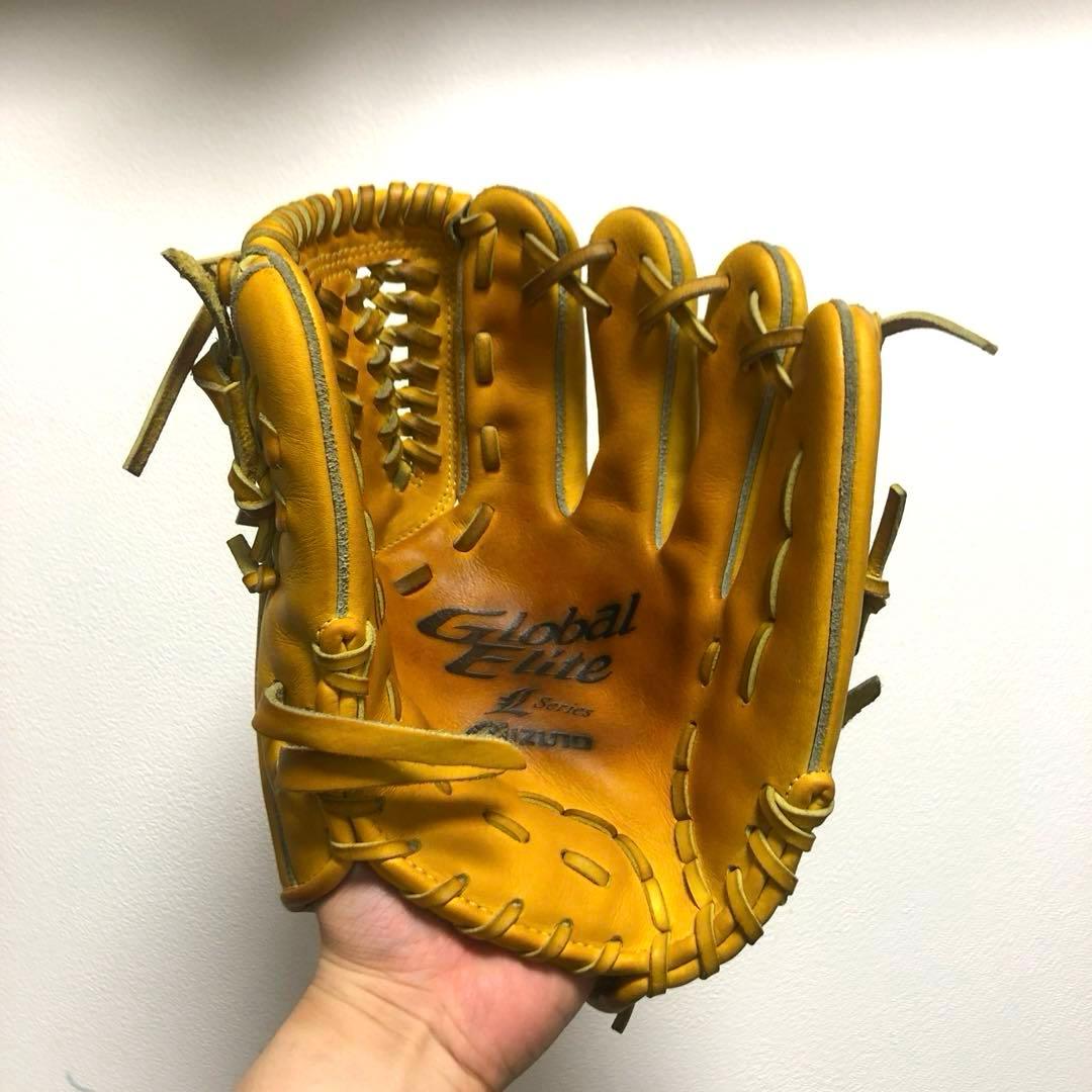 ミズノ グローバルエリート 型抜群 即戦力 極美品 硬式 内野手用グローブ