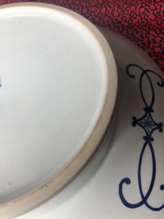 錦彩　焼き物　有田焼　灰皿