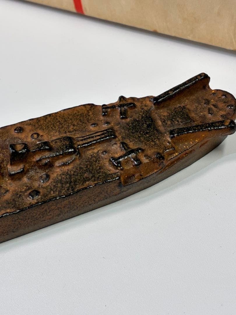 軍艦武蔵艦型奉納記念　武藏会　軍艦武蔵　文鎮