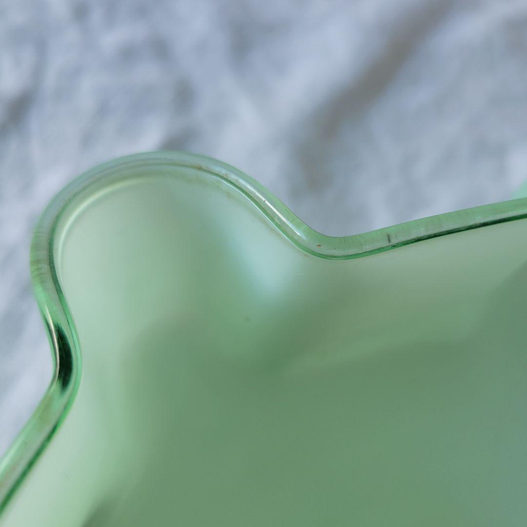 フランス　アンティーク　シェード　ミルクガラス　メロン色