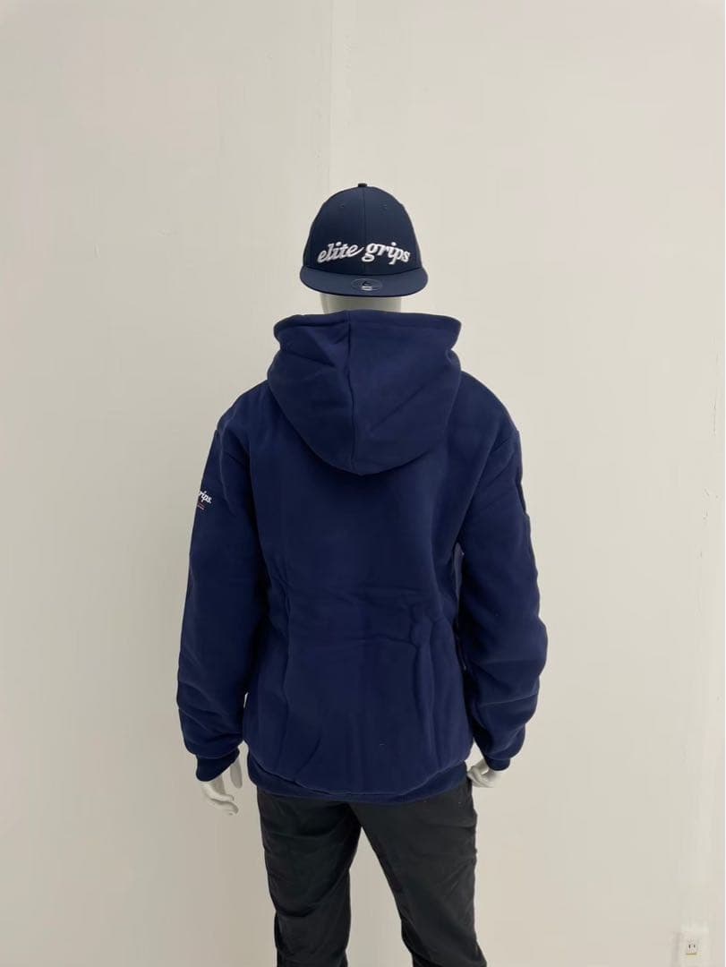 エリートグリップ　ROUGH WATERS フード付パーカー ネイビー　L 新品