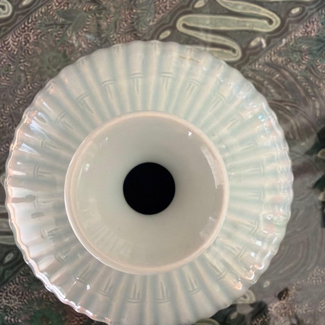 【人間国宝 安東五 作】刻印入 壺 高麗青磁 竹文