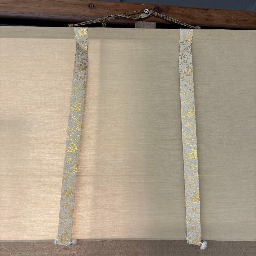 猛虎　瑞雪　掛軸