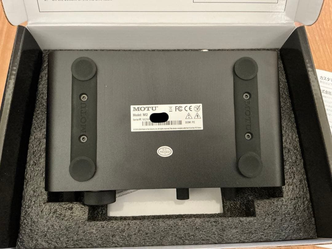 MOTU M2 USB オーディオインターフェース 箱・付属品あり
