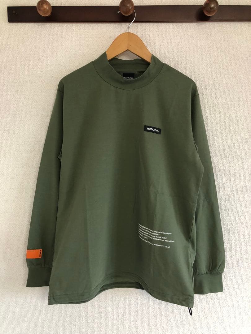 RUFFLOG MOCK NECK KHAKI ラフロッグ　サイズL