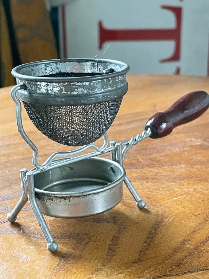 アンティーク　ティー　ストレーナー　茶漉し　1913年　ツール　レア　アメリカ