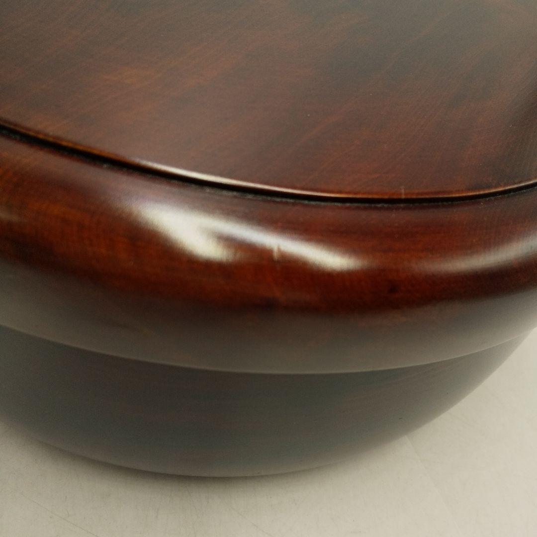 讃岐彫抜　茶びつ　茶櫃　木製　レトロ　茶道具　アンティーク　ビンテージ