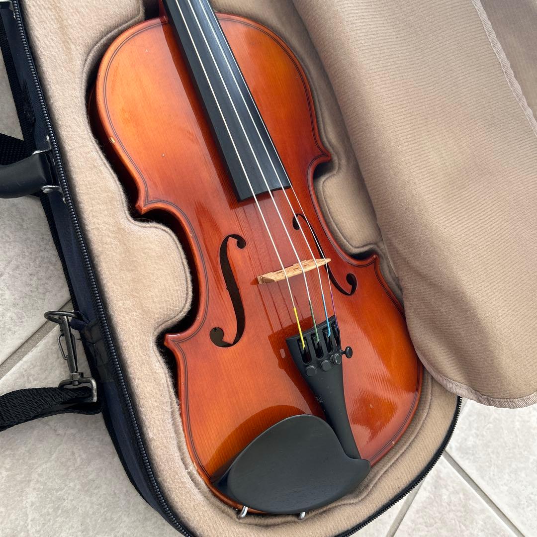 バイオリン　ケースと弓付き　スズキ　SUZUKI 鈴木　 1/2 分数