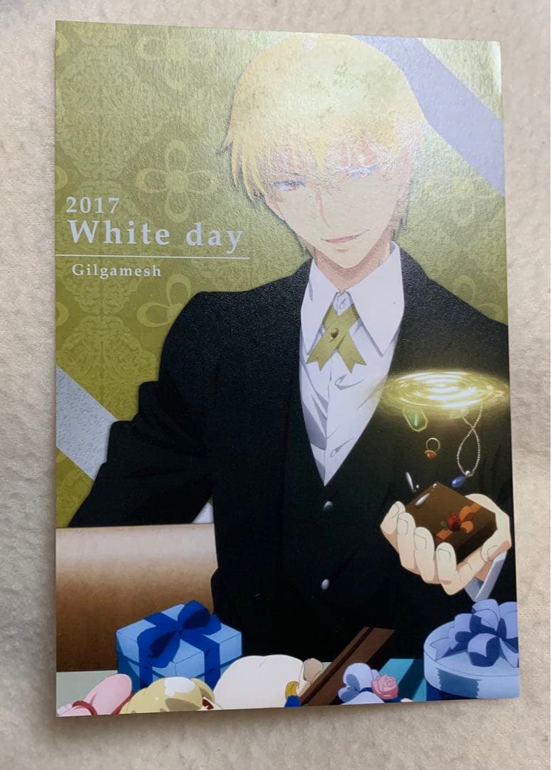 fate ubw ギルガメッシュ ポストカード ファスナーマスコット